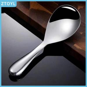 ZTOYL 304 Stainless Steel Rice Spoon Anti Scalding Large Capacity Thicken Cooker Scoop Multi-purpose Tableware Buffet Serving Spoons