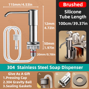 Kitchen Press Sink Soap Dispenser Pump Kit Heightened Liquid Soap Dispenser With Knife Holder Detergent Extension Tube