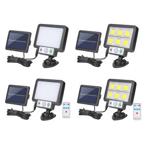 Chinatera COB LED Split Solar Light 3 Mode Waterproof Motion Sensor Wall Light Outdoor Patio Yard Garden Street Lighting