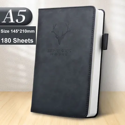 360Pages Deer head leather Notebook big thick Notebook college notebook school supplies writing notebook