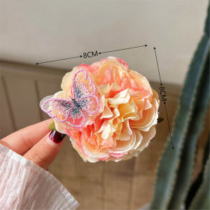 🔥Rhinestone Rose Butterfly Hair Clip Elegant Style Hair Claw Clip Large Headdress LovelylifeFu👍