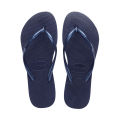 Havaianas Women's Slim Flip Flops (Navy Blue). 