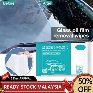 Glass Oil Film Remover Wipes Glass Car Window Cleaner Windshields Cleaner Lap Penyingkiran Filem Minyak Kaca 玻璃油膜去除湿巾
