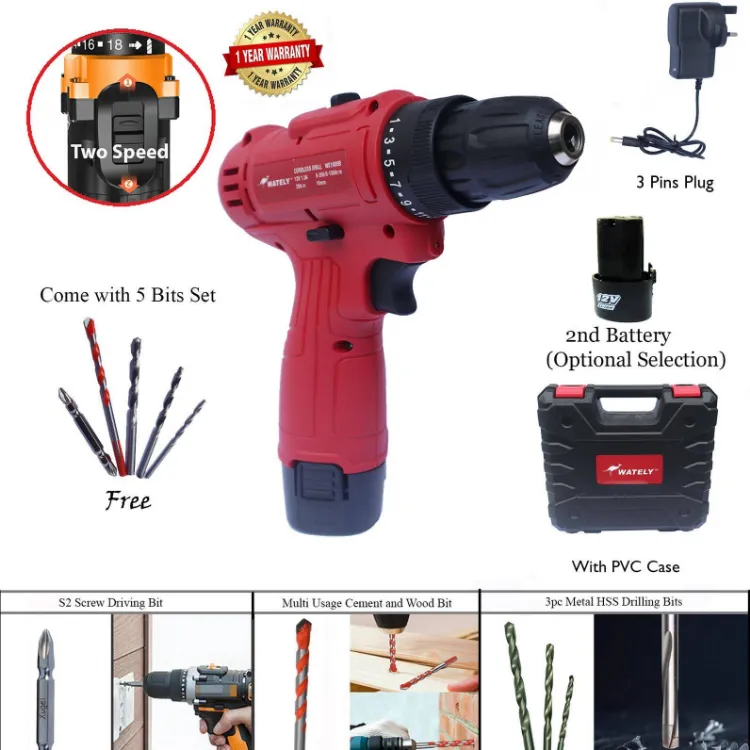 Bateri discount cordless drill