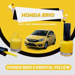 Cat Oles Penghilang Baret Honda Carnival Yellow Mobil Brio Kuning