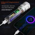 Senter LED Laser X36 Senter Transparan Solar Panel/Senter X36 LED Laser Transparan Solar Panel Rechargeable 7 Mode/Senter LED X36 Jarak Jauh Super Terang/Senter Led High Power Zoom Jarak Jauh Senter X36 Sorot 100000 Lumens Sorot Super Terang. 