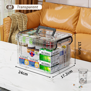 First Aid Kit Family Emergency Medicine Storage Kit Plastic Medicine Storage Box Medicine Organizer