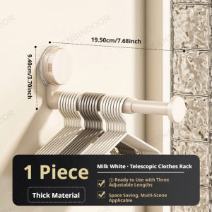Sampayan Suction Cup No Punch Wall Mount Telescopic Foldable Retractable Clothes Drying Storage Rack