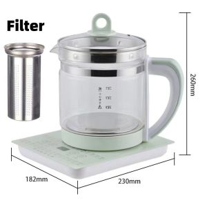 SG[In Stock]1.8L Health kettle Household Multi-function Electric Kettle Tea Pot Keep Warm Glass Teapot Health Pot