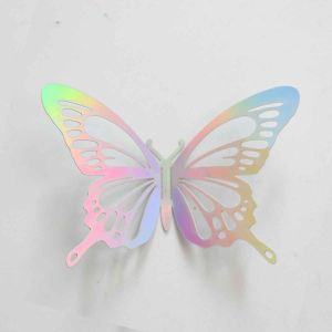 Bộ 12 Bướm 3D Lấp Lánh Trang Trí Phòng Khách Decal Tường Phong Cách Hiện Đại