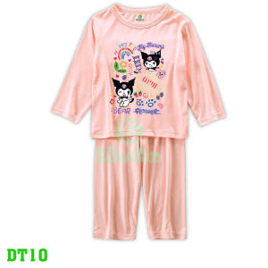 Bộ dài tayquần dài bộ thu đông bé trai bé gái hình in kuromi cho bé từ 6kg-30kg.DT10