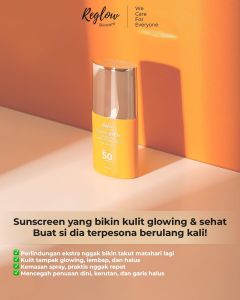 New Sunscreen Luxury Glow up Protection Spf 50 pa++ Reglow Sunscreen kandungan skincare aman bumil busui kulit Sensitif