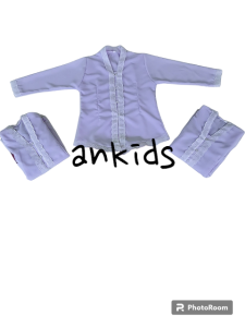 Atasan seragam baju anak sekolah / baju kebaya warna putih anak SD perempuan/sekolah/adat