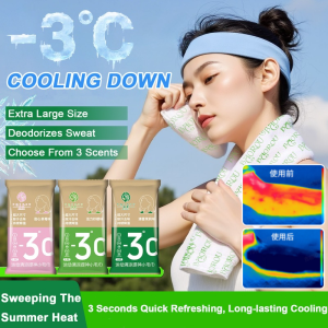 Outdoor Hiking Ice Towel Soft Wet Towel Quick Cooling Effect Soft and Comfortable Ideal Easy to Carry and Reusable