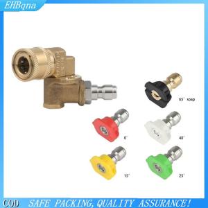 COD Khớp nối máy rửa áp lực xoay 180° kèm 5 đầu vòi phun góc đầu gắn vệ sinh máng xối kết nối nhanh 1 4 dùng cho gia đình
