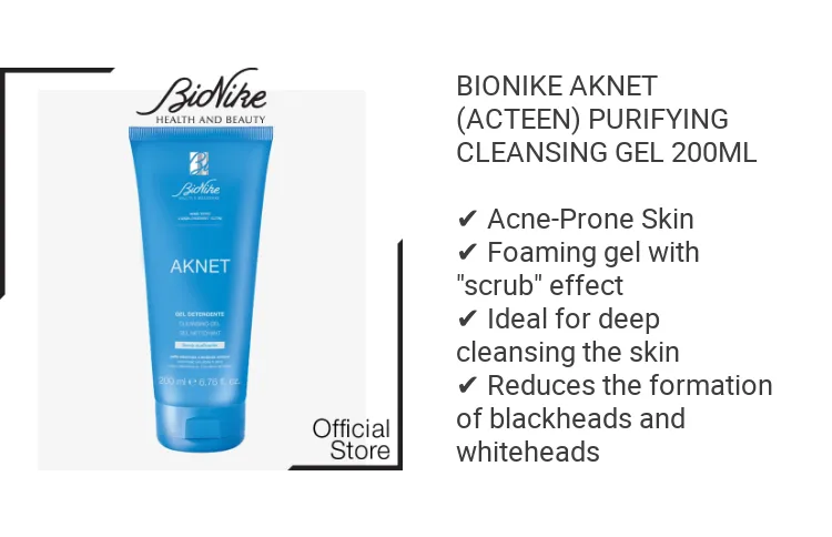 BIONIKE AKNET (ACTEEN) PURIFYING CLEANSING GEL 200ml -Scrub-Effect