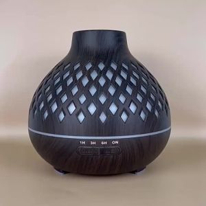 500ML Lantern Diamond Diffuser Dark Wood Remote Ultrasonic Air Humidifier Aroma Diffuser Aromatpy Humidifier