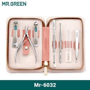 Bộ Dụng Cụ Cắt Móng Tay MR.GREEN Bộ Dụng Cụ Cắt Móng Tay Bộ Dụng Cụ Cắt Lớp Biểu Bì Chuyên Nghiệp Bằng Thép Không Gỉ Bộ Dụng Cụ Du Lịch 7 Chiếc/Cái/bộ Dành Cho Nữ