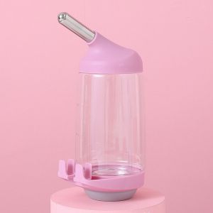 NEXTYOO 350/500ml Durable Dispenser Squirrel Rabbit Hanging Waterer Pet Automatic Drinking Device Hamster Water Bottle Guinea Pig Water Feeder