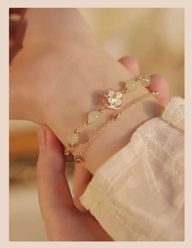 Layered Gold Bracelet, Double Gold Bracelet, Minimalist Bracelet