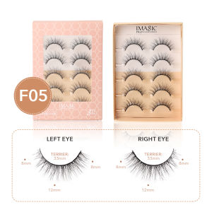 IMAGIC 3D Fake Eyelashes 5 Pairs Eye Makeup Tool Waterproof Long Lasting