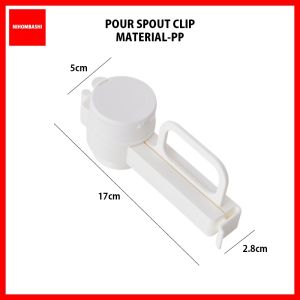 Food Bag Sealer Clip With Pour Spout Airtight Reusable Storage Clip For Snacks Rice Flour Cereal Coffee Pet Food