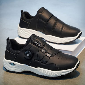 AU New plus-size golf shoes with rotating buckles featuring a comfortable and lightweight design suitable for everyday wear and versatile for various occasions mens style