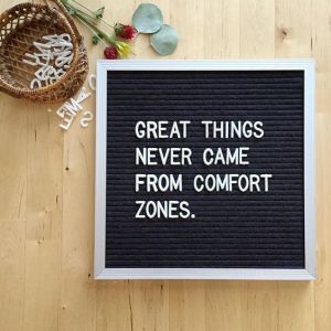 WOODEN DIY LETTER BOARD 25CM x 25CM