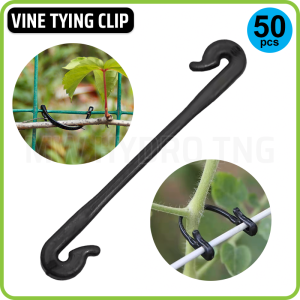 50 Pcs Vine Trellis Wire Tying Clip | Klip Pengikat Tanaman Merambat ke Kawat Tali Penyangga