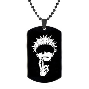 สร้อยคอแฟชั่นคอสเพลย์สำหรับผู้ชายและผู้หญิงของขวัญอนิเมะเกม Jujutsu Kaisen Gojo Satoru แฟชั่นฮาโลวีน