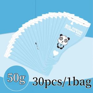 90Pcs baby milk powder storage bag portable disposable double-track sealed leakproof powder bag 50g