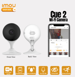 CCTV Camera Indoor Home Security Surveillance CUE 2 Wi-Fi Camera 24/7 Protection