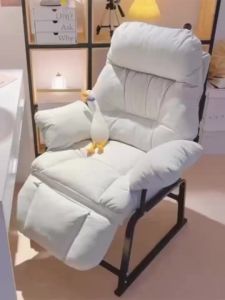 LZ-180° Foldable Recliner Sofa Bed Ergonomic Lazy Chair for Home & Office 5s Quick Setup Nap Chair SG Free Ship 1848