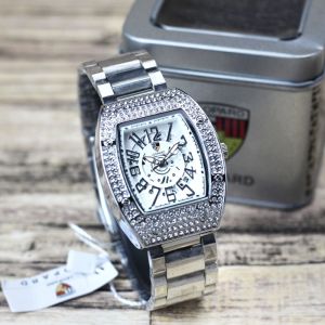 Jam tangan Wanita Leopard 8054L tanggal aktif analog tali rantai original
