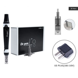 Ultima Electric A7 Dr pen Micro Pen Therapy Derma Rolling Acne Wrinkle Removal Skin Care Beauty Tools With 12 Pcs Cartridges For MTS
