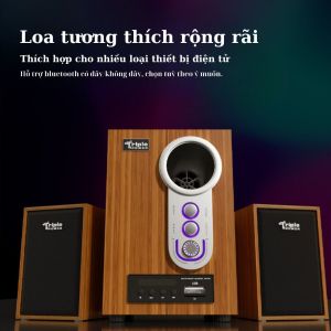 Loa vi tính Bluetooth Bubzone thùng gỗ BASS cực đã-loa máy tính cao cấp cho laptop máy tính tivi điện thoại LMT03