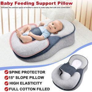 Multi-functional Anti-Reflux Baby Pillow | Anti-Colic Baby Pillow Adjustable Washable Wedge Pillow Case