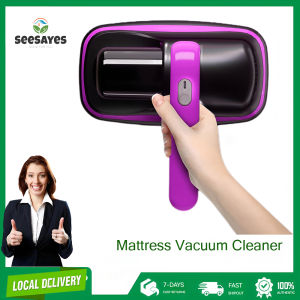 Handheld Vacuum for Mattress with UV-C & 8000Pa Suction Cordless Bed Cleaner featuring 72K/min Vibration HEPA Filter