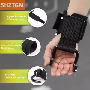[COD] SHZTGM ตะขอยกน้ำหนัก2ชิ้นพร้อมที่พันข้อมือสายรัดข้อมือตะขอออกกำลังกายฟิตเนสสายรัดน้ำหนักถุงมือยกน้ำหนัก