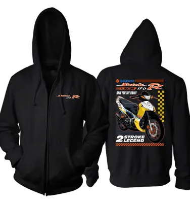 JAKET ZIPPER SUZUKI SATRIA 120R 2 STROKE YELLOW EDITION BIG SIZE JUMBO