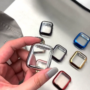 Soft Watch Case for apple watch series 11 10 9 8 7 6 SE case 42mm 46mm 41mm 45mm 40mm 44mm Protective Case TPU HD Clear for iwatch ultra 3 49mm Screen Protector Cover