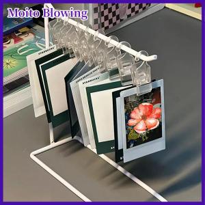 Moito Dresser Metal Display Holder Keychains Hanging Clip Plastic Trinket Tabletop Jewelry Holder