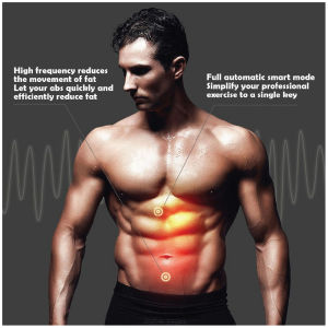 6 Pack EMS ABS Trainer Body Gym Muscle Toning Fitness Wireless Electro Pad / Alat Bina Otot