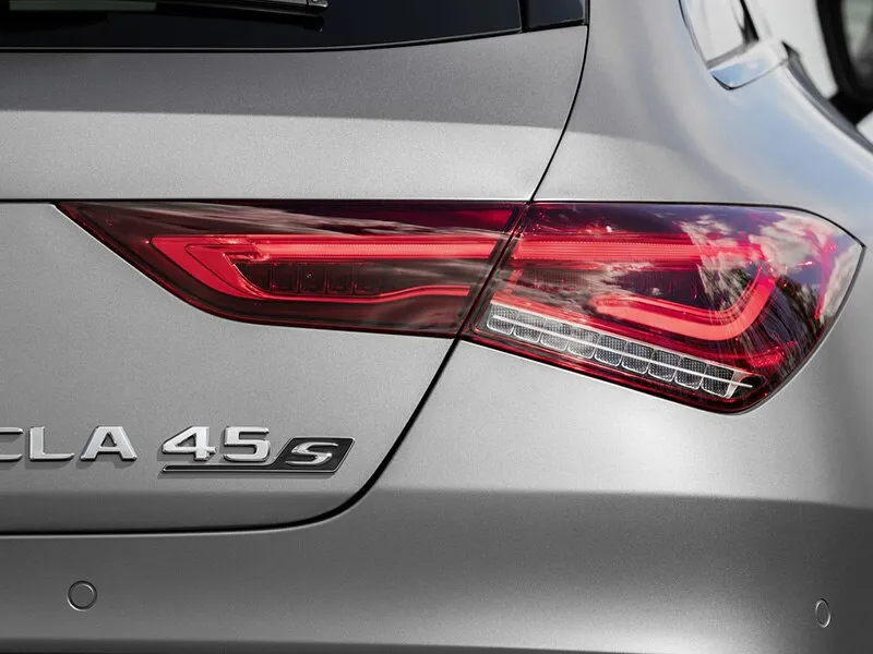 Autocollant 3D "CLA 45" Et Logo Turbo - En ABS, Couleur Argent, Pour Personnaliser Votre Mercedes