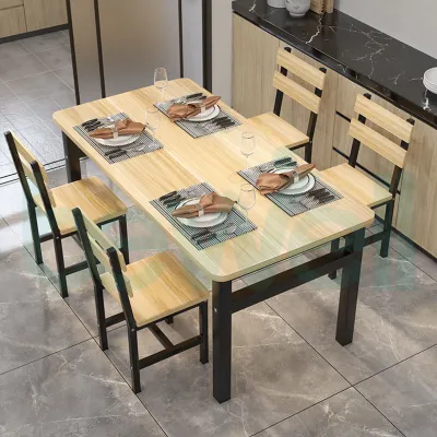 Bewell Dining Table Set With 4 Chair For Living Room Restaurant 1 Table 4 Chairs Dining Room Dining Table 4 Seater Set