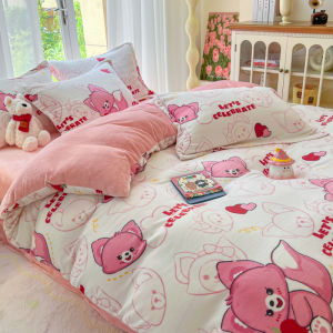 Vỏ Chăn in hình động vật có khóa kéo đơn/Nữ Hoàng/Vua/Cỡ đại vỏ gối thân thiện với da mềm mại