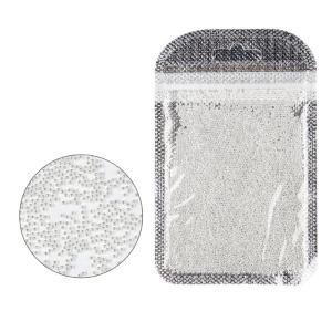 3D Nail Caviar Beads for Nail Art Metal Mini Nail Ball Beads Gold Silver Nail Studs DIY Nail Decorations Accessories