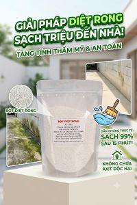 COMBO 2 Túi Tẩy Rong Rêu One Clean - Sản Phẩm Giúp Tẩy Sạch Hiệu Quả Cho Vệ Sinh Nhà Cửa Và Không Gian Sống
