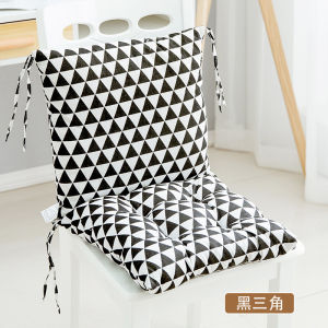 Computer Chair Pillow Cushion Connected Seat Cushion For Office Chair With Zipper Printing Lace Up Anti Slip Seat Pad Pillow 40*40
