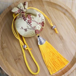 LAPBR Dragon Boat Festival Bag Plum Flower Sachet Retro Pattern Jewelry Packaging Chinese Style Sachet Smooth Brocade Jewelry Storage Bag Bedroom Decoration